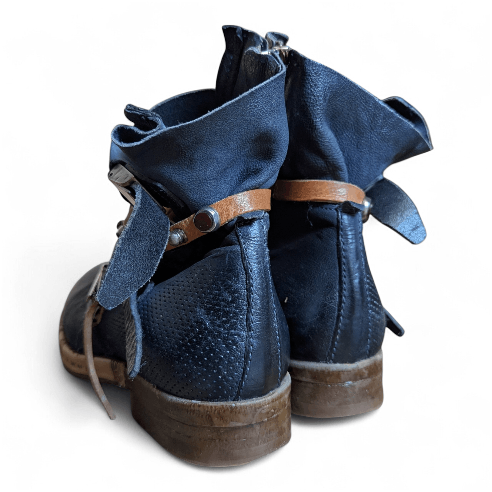 A.S.98 A.S. 98 SAINT Multi-Strap Biker Ankle Boots Size US 8 / IT 38 - 10 Thumbnail