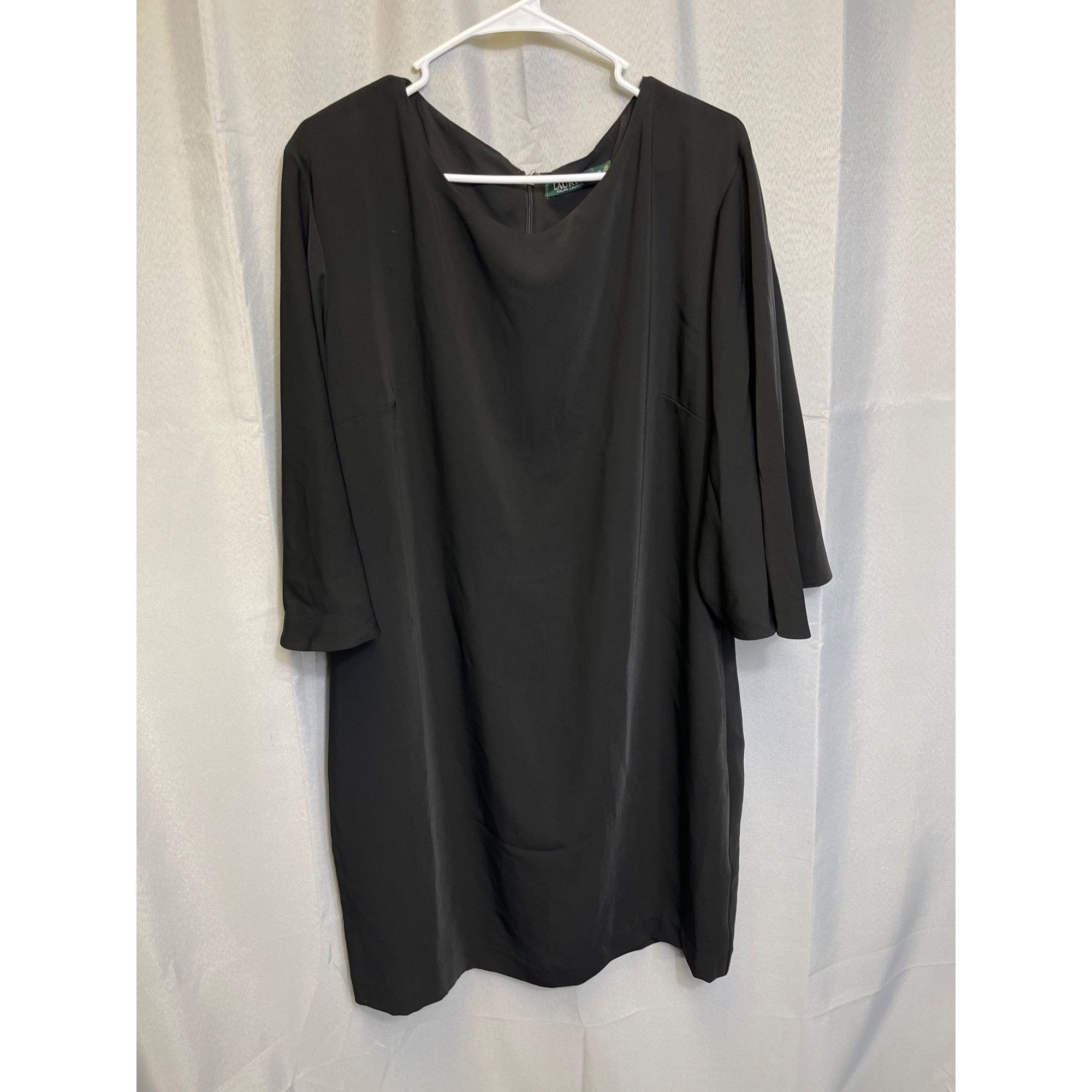 Lauren Ralph Lauren Lauren Ralph Lauren SKU 557 Womens Black Shift Dress Size 16 Size XXL / US 16-18 / IT 52-54 - 1 Thumbnail