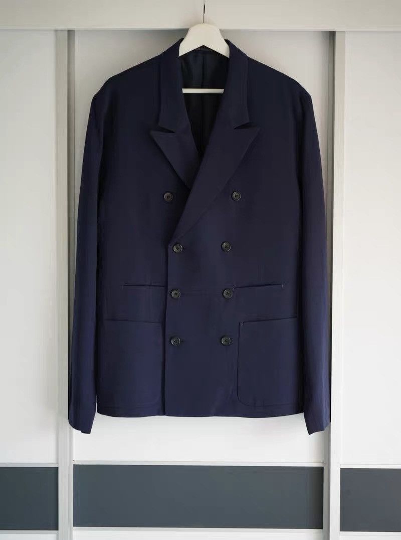 Yohji Yamamoto Yohji Yamamoto 93SS Hidden Pocket Double-Breasted Blazer Size 40R - 2 Thumbnail