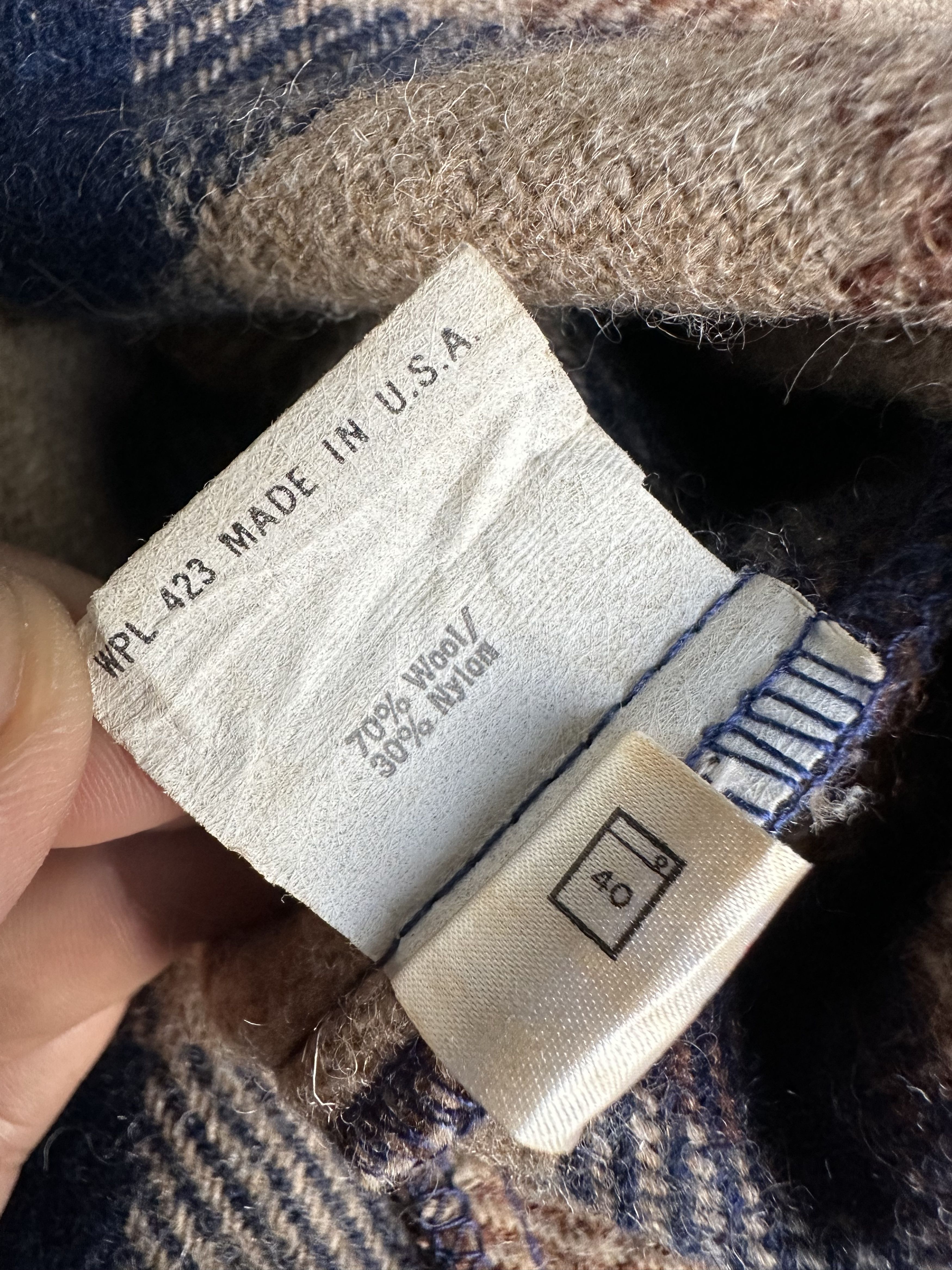 Levi's Rare Vintage 80 Levi’s Tartan Flannel Wool Nylon Snap Button Size US M / EU 48-50 / 2 - 20 Thumbnail