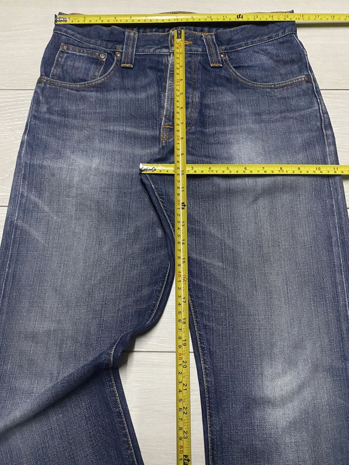 Nudie Jeans Vintage Nudie Jeans Straight Loose Distressed Jeans Size US 31 - 16 Thumbnail