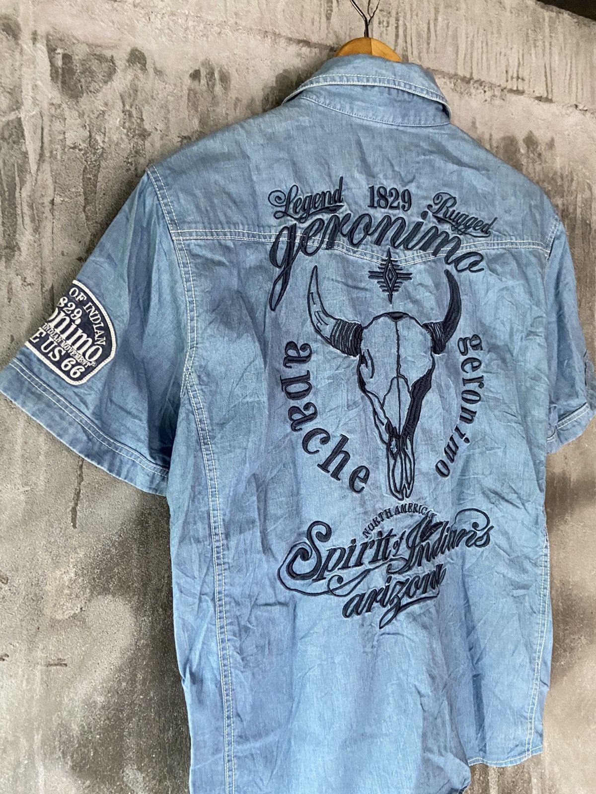If Six Was Nine CHIEF U.S.A WORKSHIRT APACHE GERONIMO Size US M / EU 48-50 / 2 - 13 Thumbnail