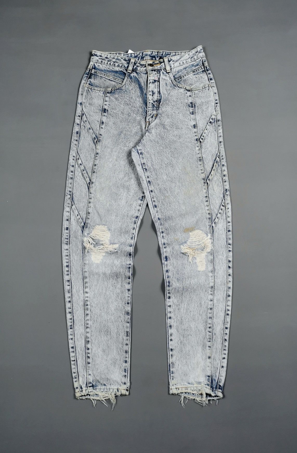 Edwin Vintage Edwin Distressed Tapered Jeans Size US 28 / EU 44 - 1 Thumbnail