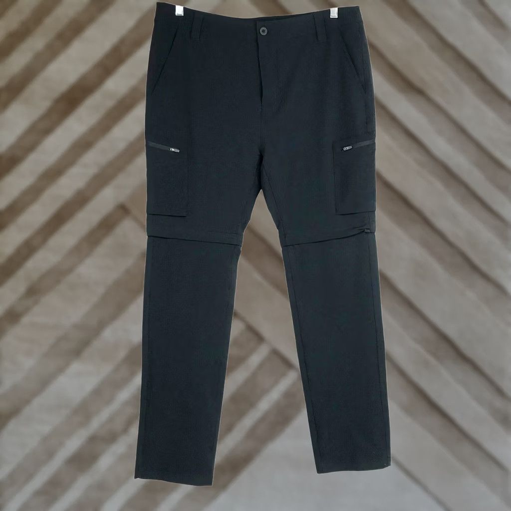 Kyodan KYODAN Mens 36 Black Polyester Blend Cargo Pants Hiking Camping Convertible Size US 36 / EU 52 - 1 Thumbnail