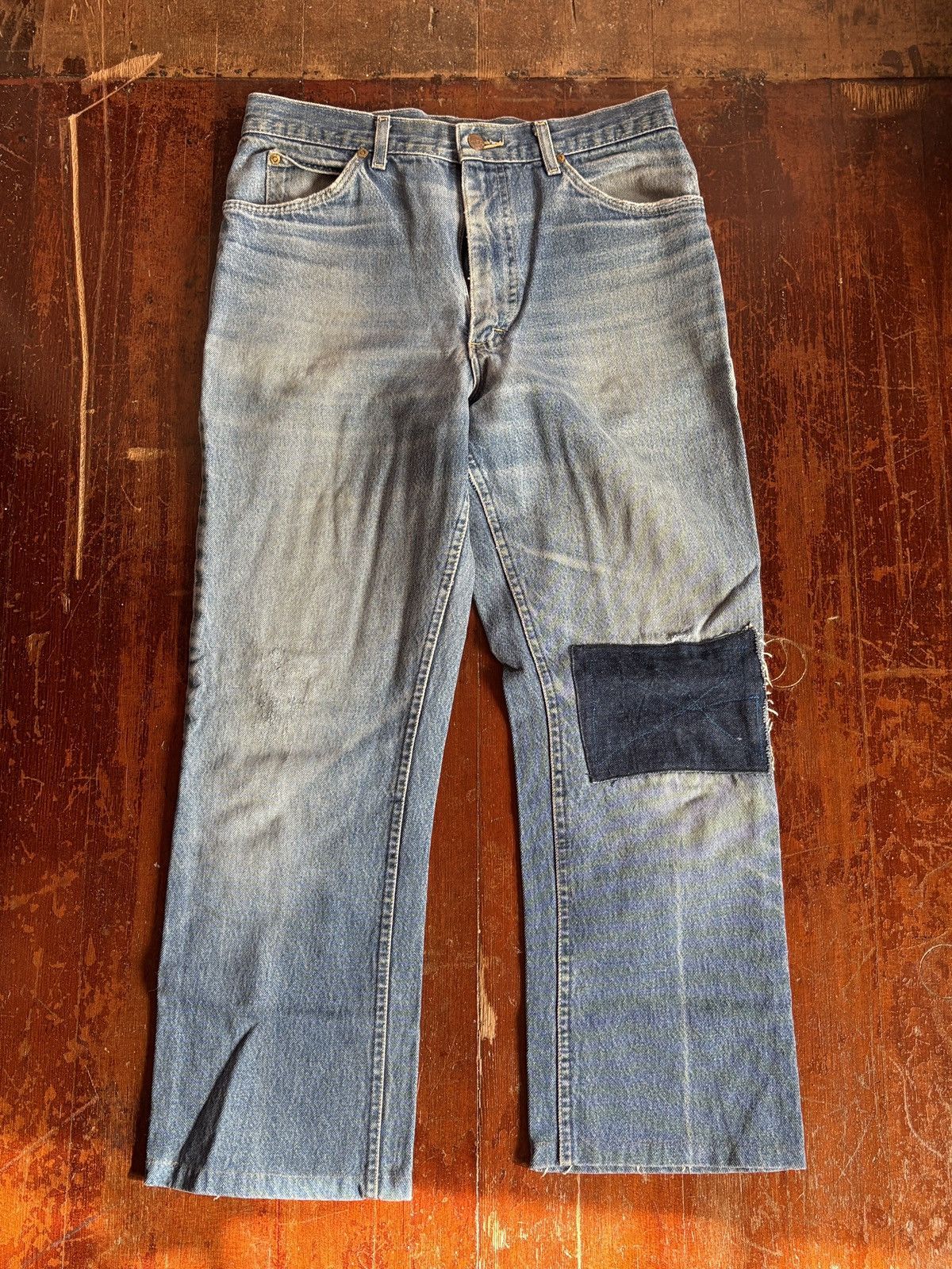 Lee 70’s LEE DISTRESSED JEANS Size 32" / US 10 / IT 46 - 1 Thumbnail