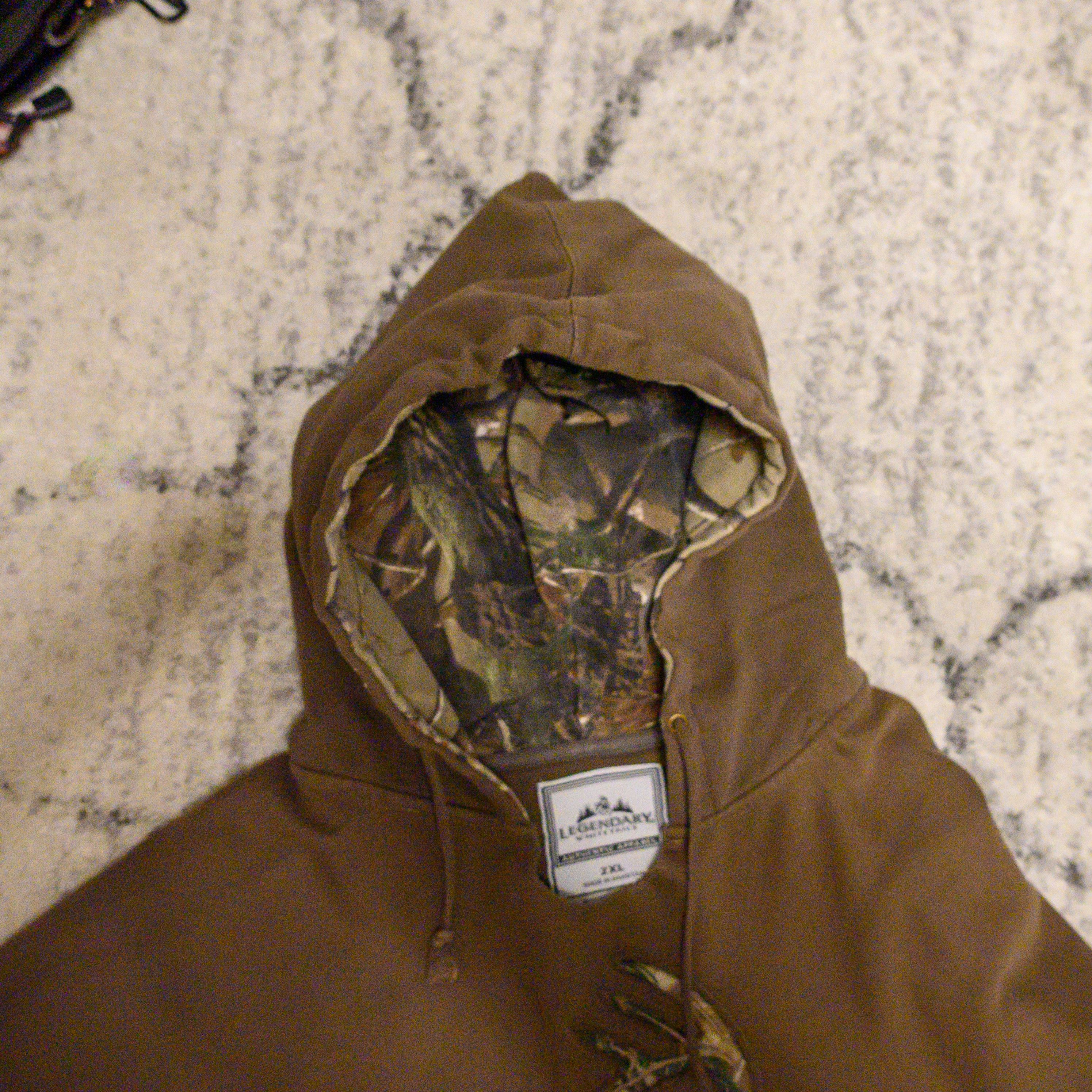 Vintage Legendary Whitetails Graphic Camo Hoodie Brown Size US XXL / EU 58 / 5 - 3 Thumbnail
