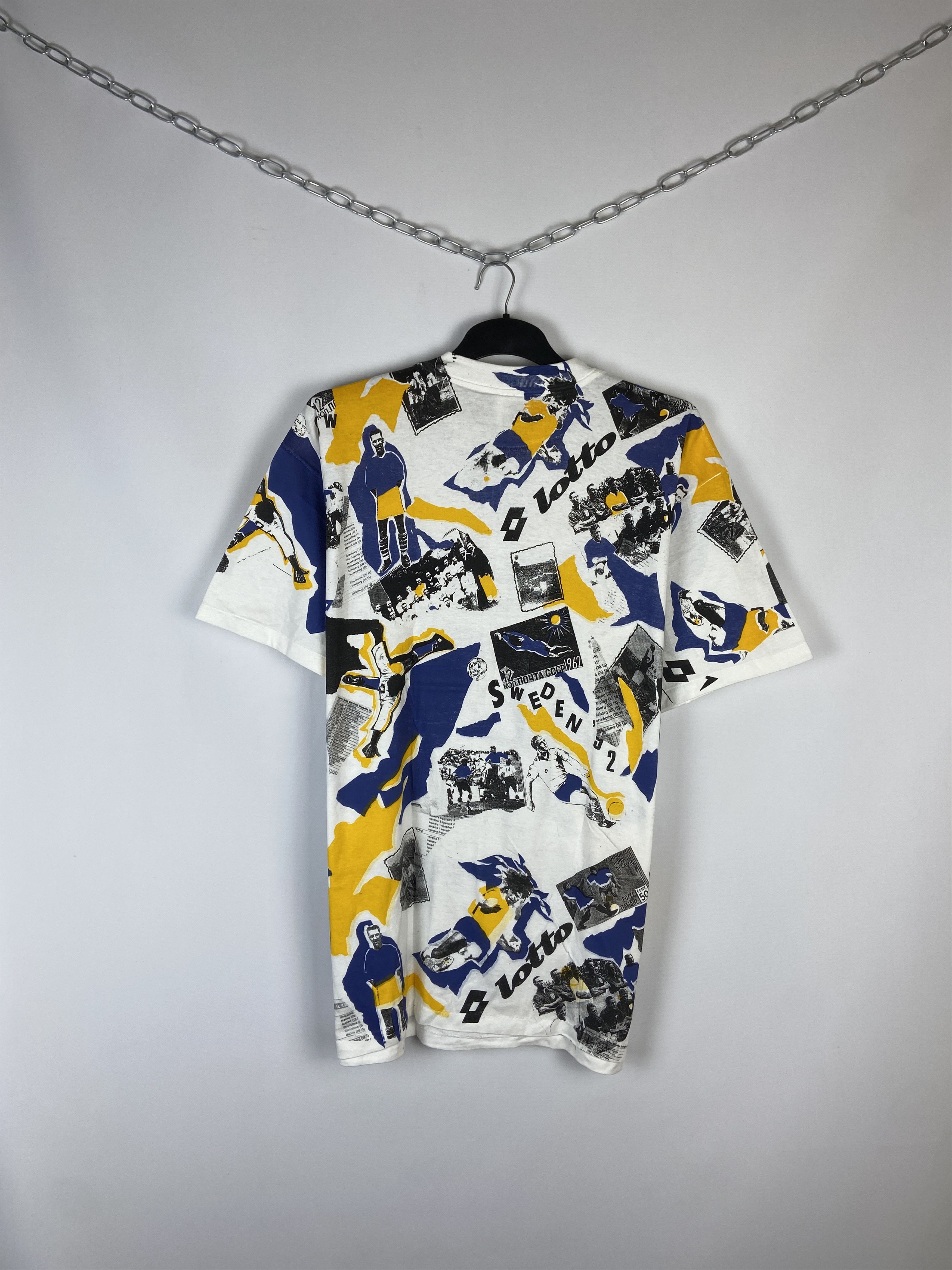 Lotto Sport Vintage Lotto Sweden 1992 soccer print tee Size US XL / EU 56 / 4 - 8 Thumbnail