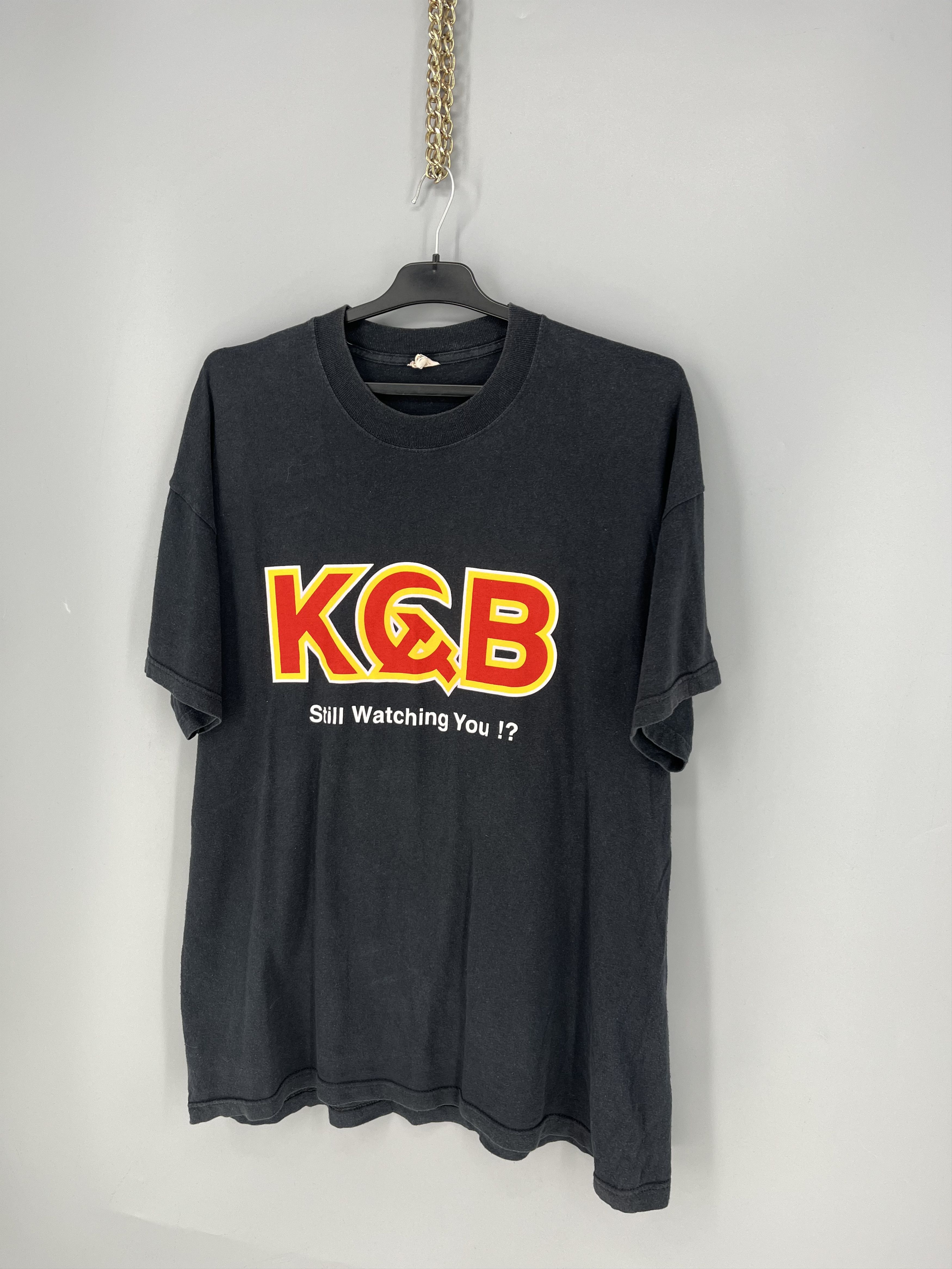 Band Tees Vintage 90's KGB Soviet Union T-Shirt Large Single Stitch Size US XL / EU 56 / 4 - 3 Thumbnail