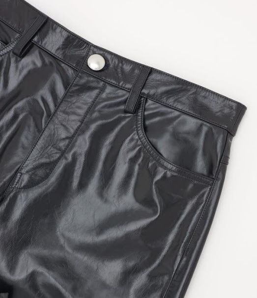 Jil Sander o1w1db10925 Leather Trousers in Black Size US 36 / EU 52 - 3 Thumbnail