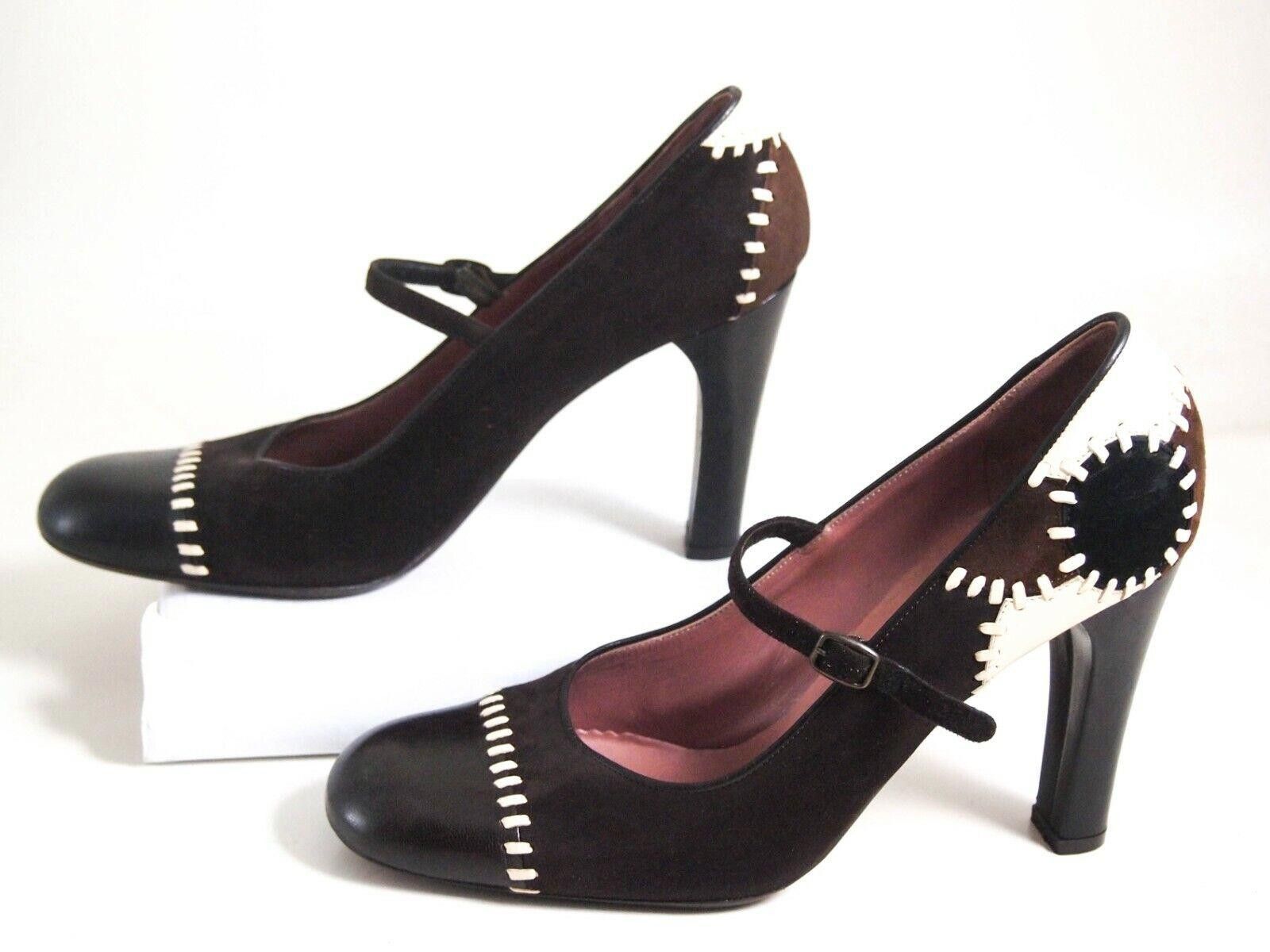 Marni Marni Mary Jane Heels Brown Suede Leather US 8.5 EU 38.5 Size US 8.5 / IT 38.5 - 4 Thumbnail