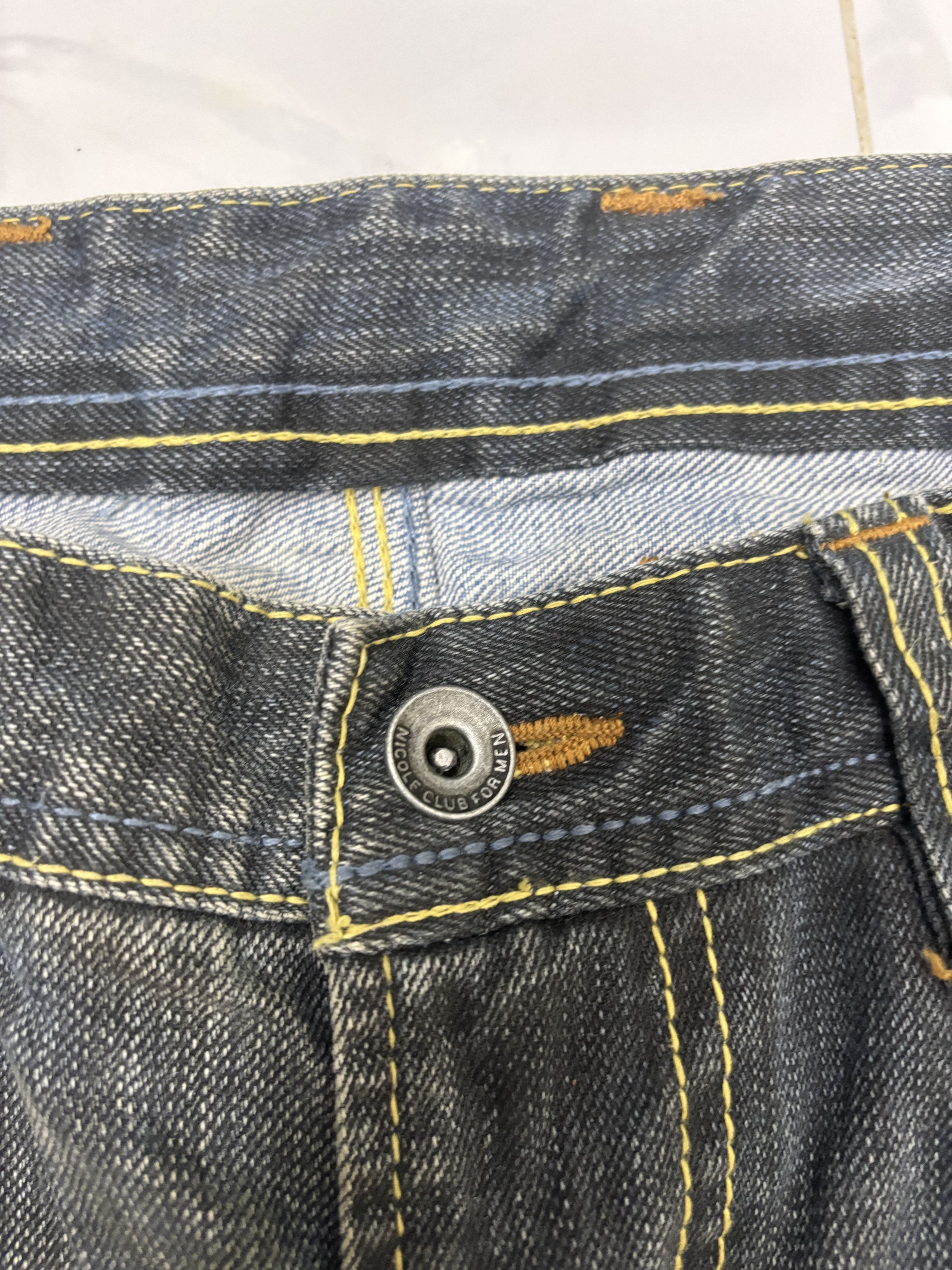 If Six Was Nine × Nicole Club × Obelisk Flare Jeans Nicole Club For Men Rusty Mud Wash Denim Jean Size US 30 / EU 46 - 10 Thumbnail