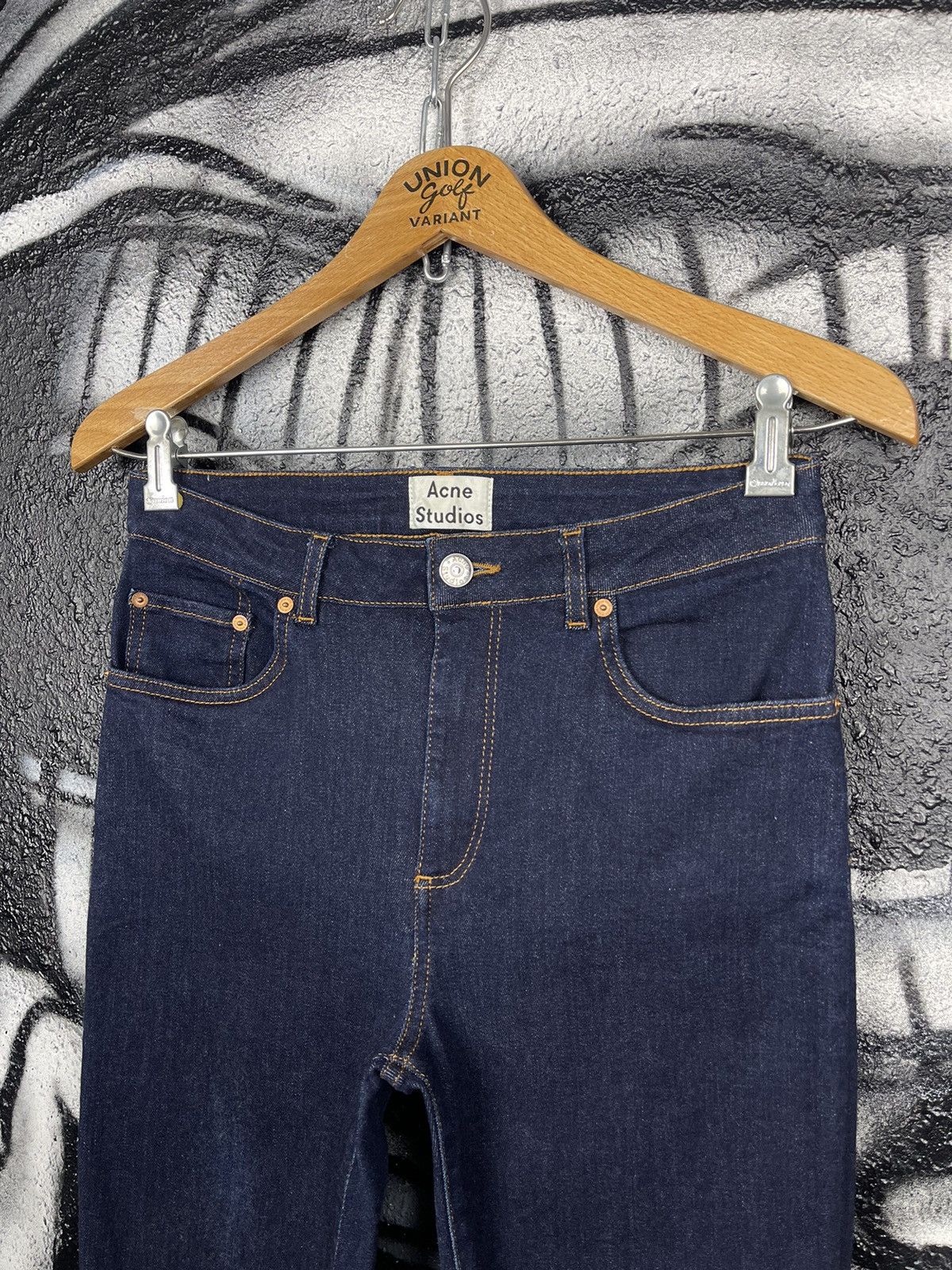 Acne Studios Acne Studios Pin RW Rinse Blue Slim Fit WMNS Jeans Size W30 Size 30" / US 8 / IT 44 - 3 Thumbnail