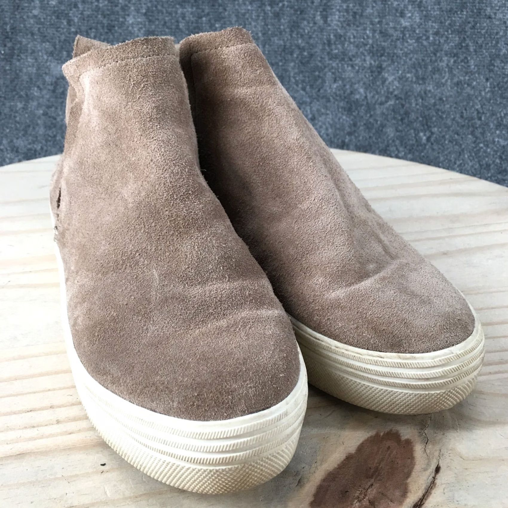 Dolce Vita Dolce Vita Womens Platform High Top Sneakers Beige Suede Pull On Casual - 8 US - Size 8 Size M / US 6-8 / IT 42-44 - 3 Thumbnail