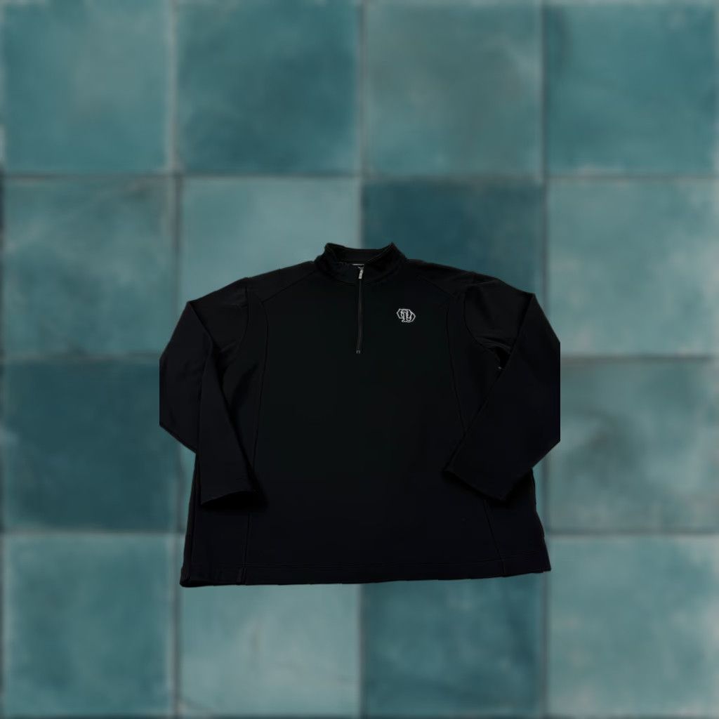 Nike Nike Golf Pullover Mens XL Black Quarter Zip Mock Neck PV Logo Performance Layer Size US XL / EU 56 / 4 - 1 Thumbnail