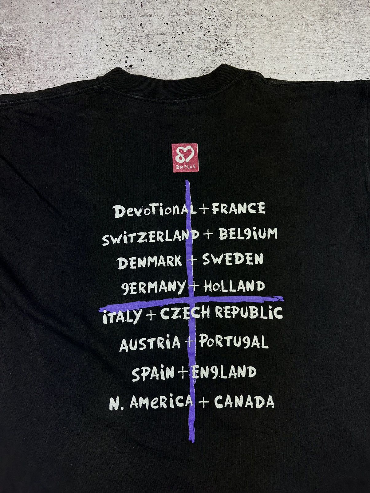Band Tees 1993 Depeche Mode Vintage Crew Neck Tour Tee Size US XL / EU 56 / 4 - 22 Thumbnail
