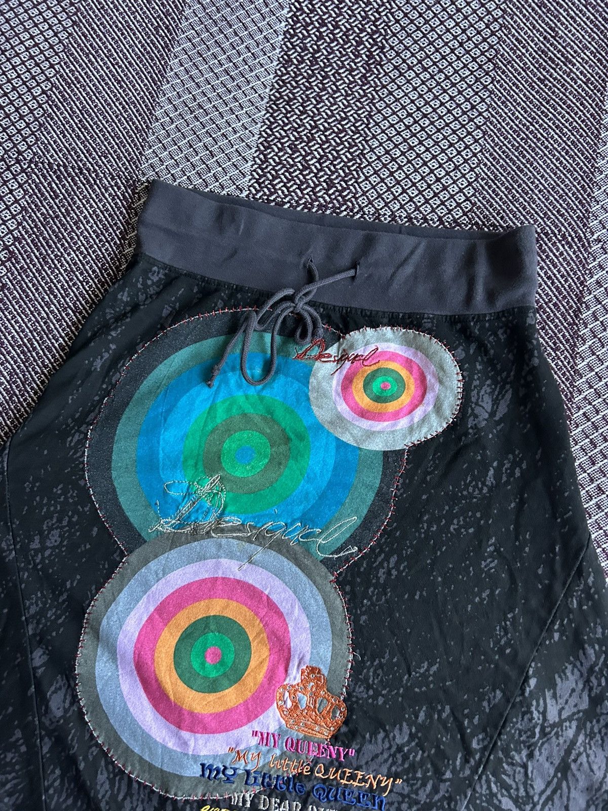 Desigual Desigual Midi Skirt Graphic Print Women Y2K Avantgarde Sz S Size 25" / US 0 / IT 36 - 6 Thumbnail