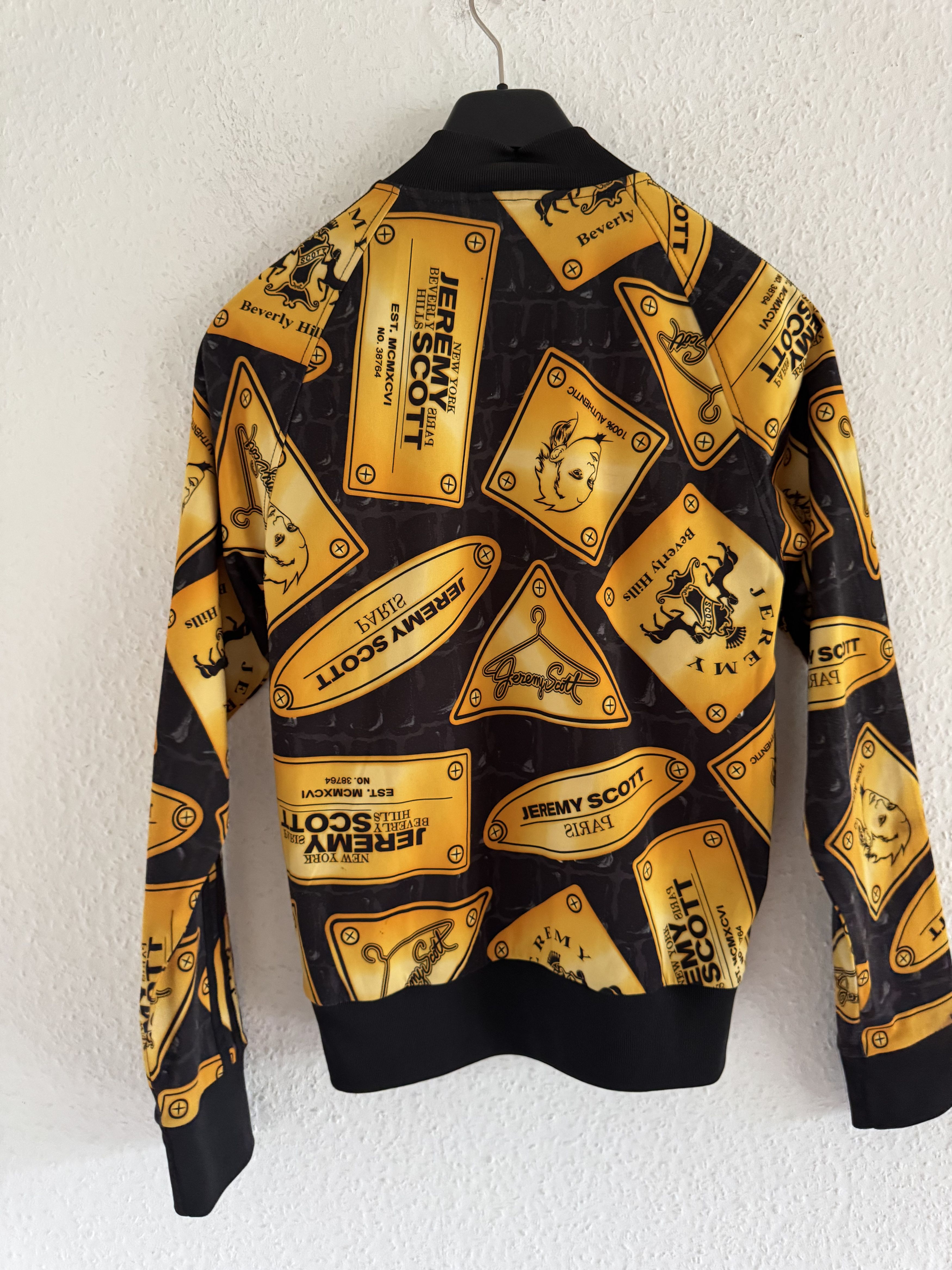 Adidas × Jeremy Scott Gold Plaque Print Track Jacket Size US S / EU 44-46 / 1 - 19 Thumbnail