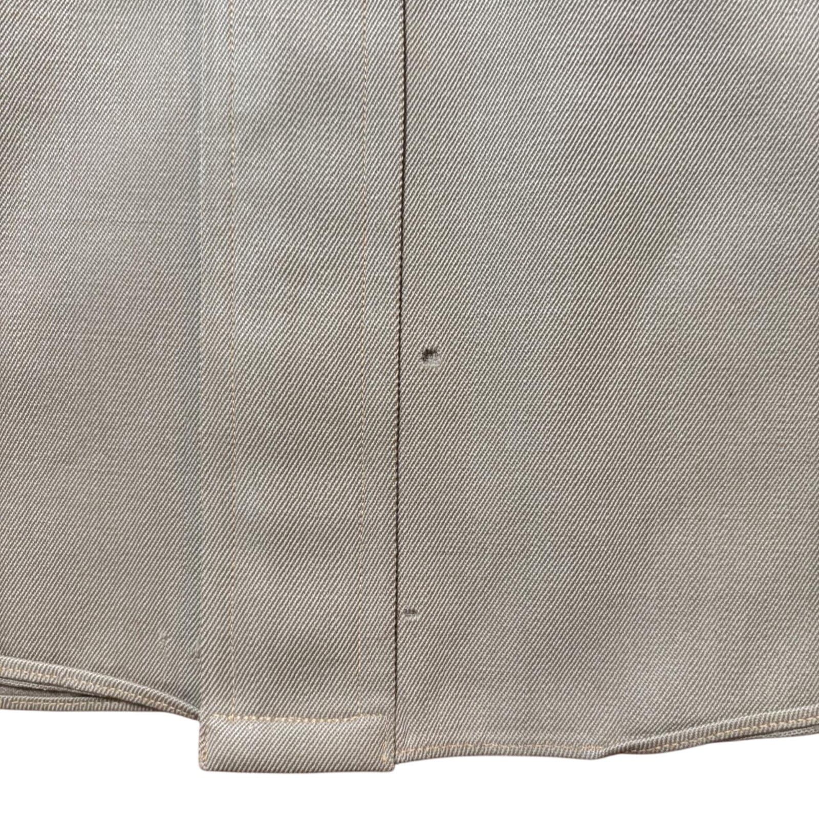 Vintage Vtg Chikuma Japanese Cotton Rayon Gabardine Uniform Shirt Size US L / EU 52-54 / 3 - 6 Thumbnail