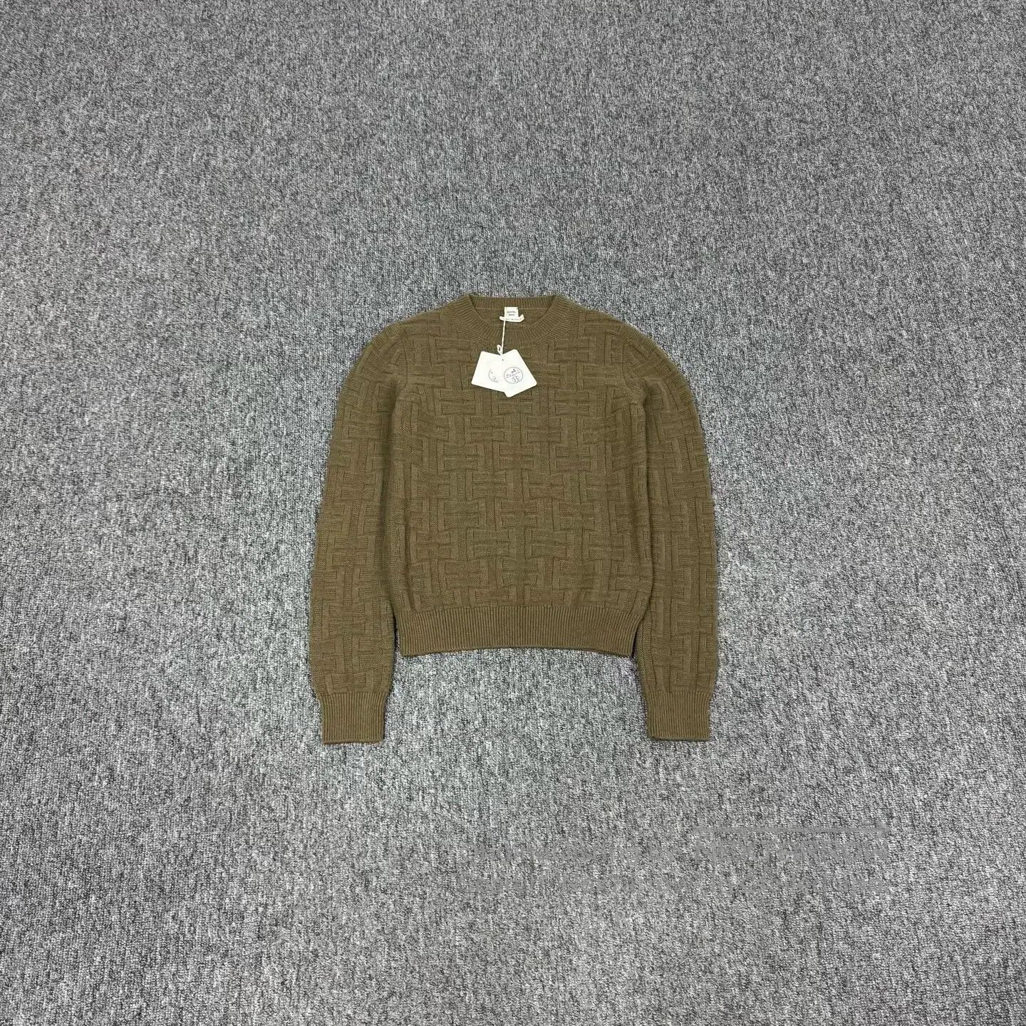 Hermes Hermes size 34 Wool relief patterned H logo knit sweater| Size S / US 4 / IT 40 - 1 Thumbnail