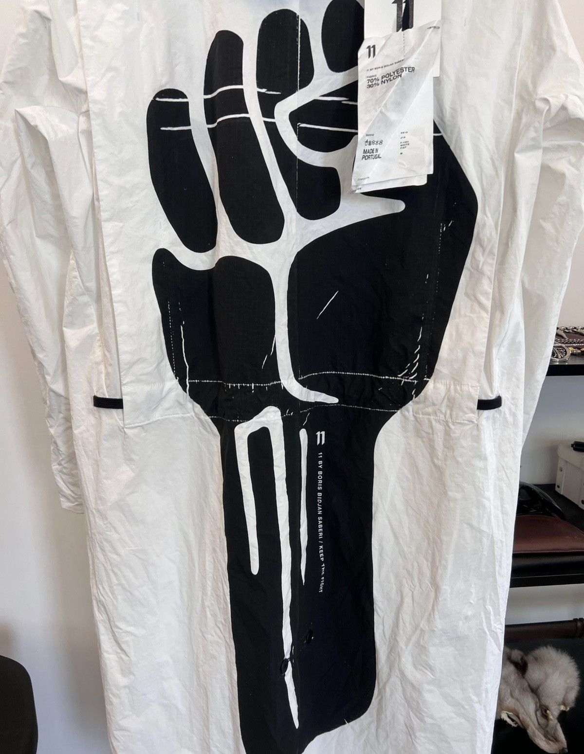 11 By Boris Bidjan Saberi 11ByBBS Fist-Print Mid-Length Parka Size US M / EU 48-50 / 2 - 3 Thumbnail