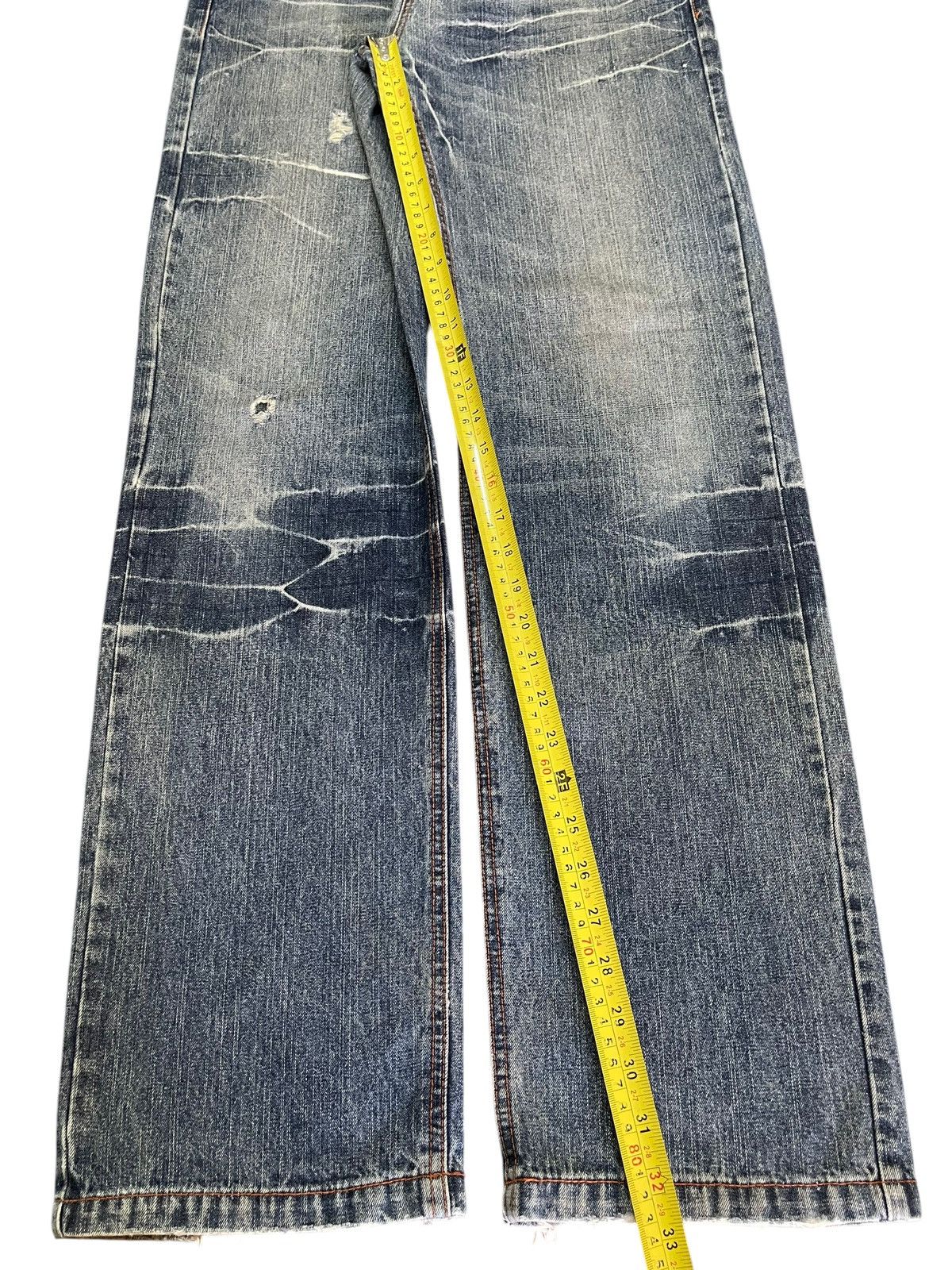 LOWBOX Vintage Lowbox Blue Faded Wash Style Loose Jeans Size US 31 - 15 Thumbnail