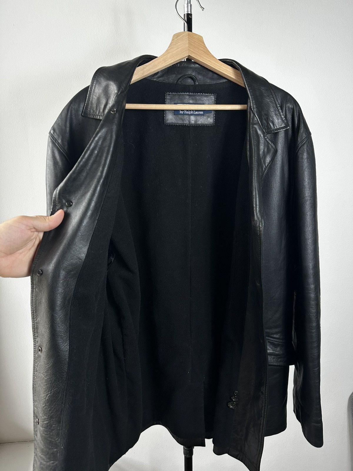 Polo Ralph Lauren Polo Ralph Lauren Vintage Genuine Leather Car Coat Jacket XL Size US XL / EU 56 / 4 - 10 Thumbnail