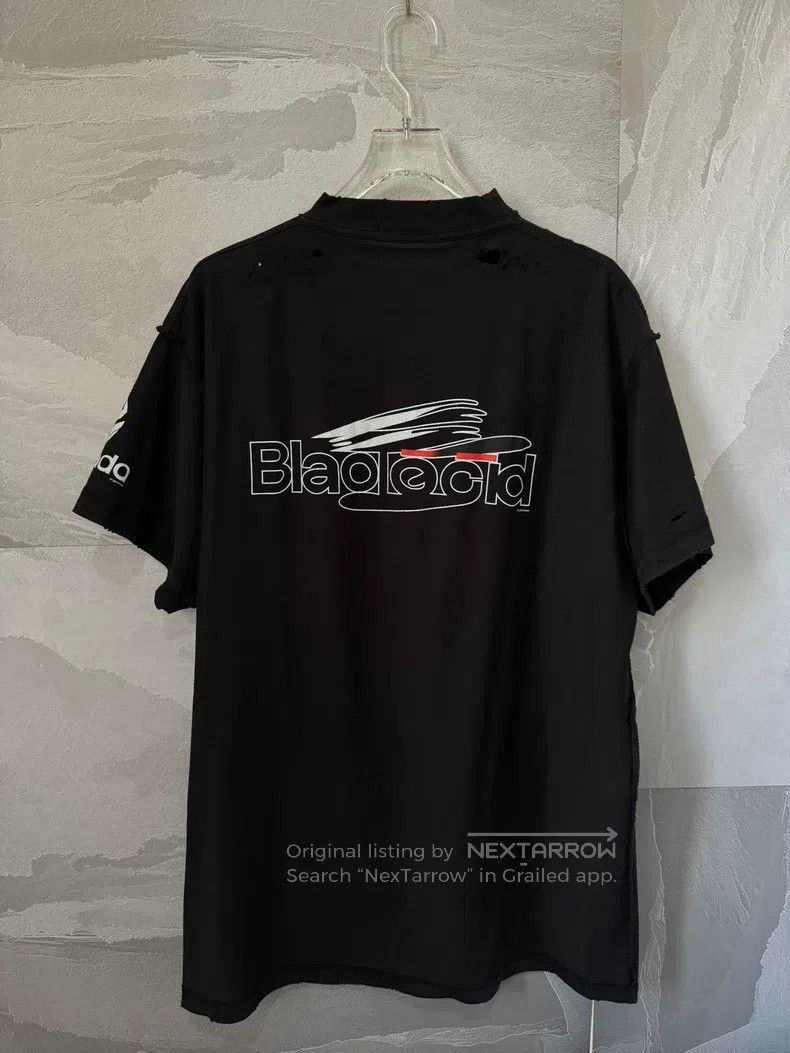 Balenciaga Balenciaga Printed distressed short sleeve Size US S / EU 44-46 / 1 - 2 Thumbnail