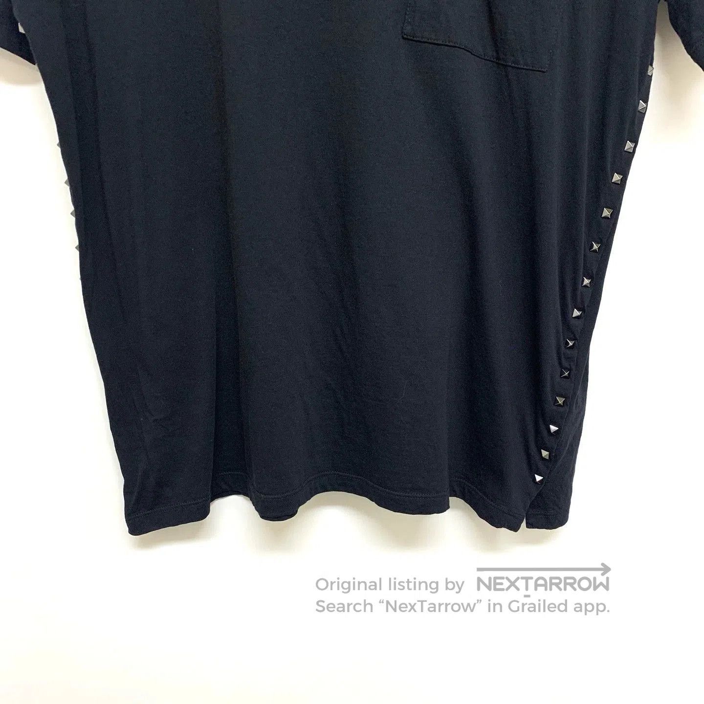 Valentino classic black studded short sleeve t-shirt. Size US XL / EU 56 / 4 - 6 Thumbnail