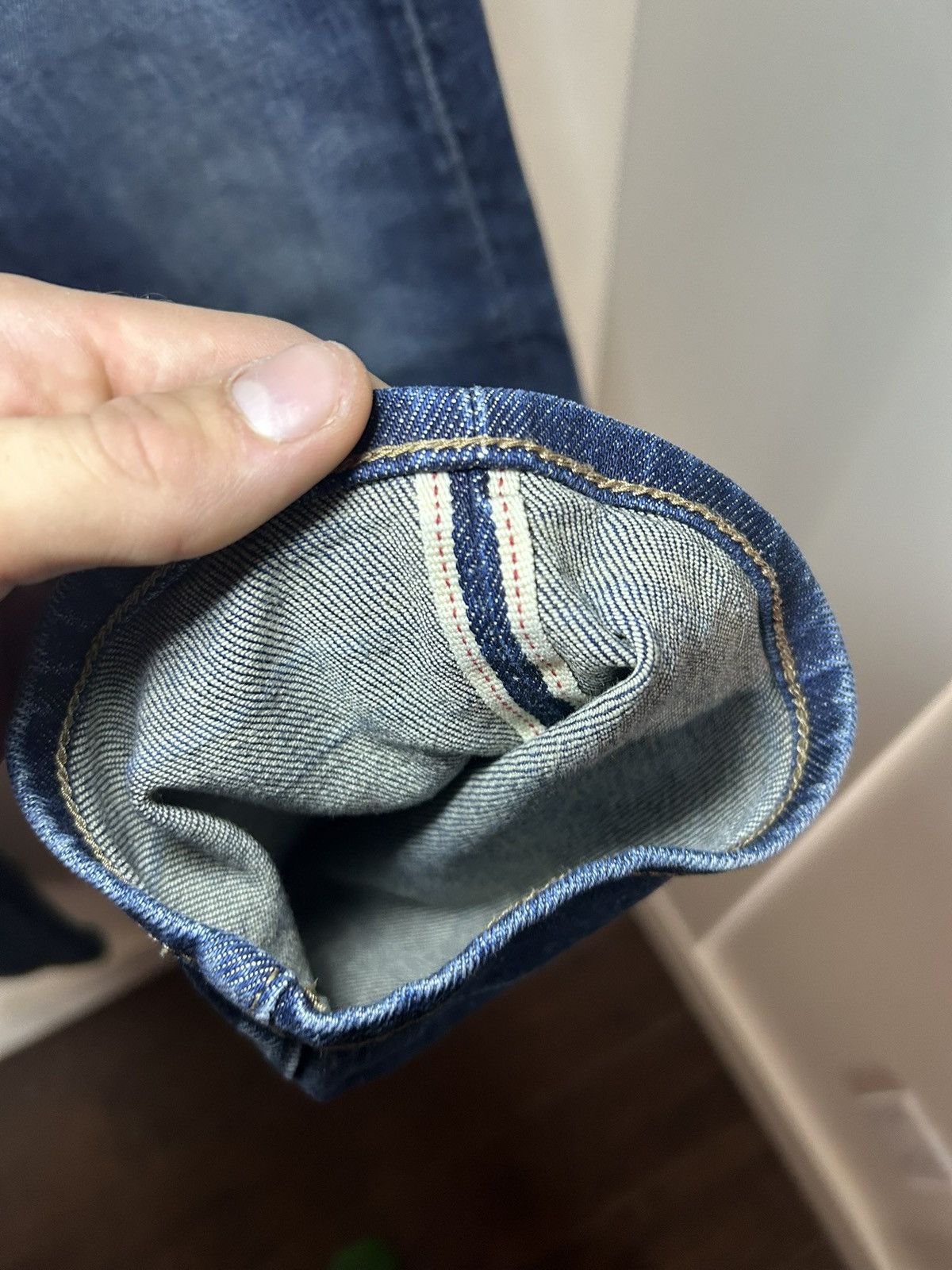 Uniqlo Uniqlo raw selvedge indigo dyed denim slim jeans Size US 29 - 4 Thumbnail