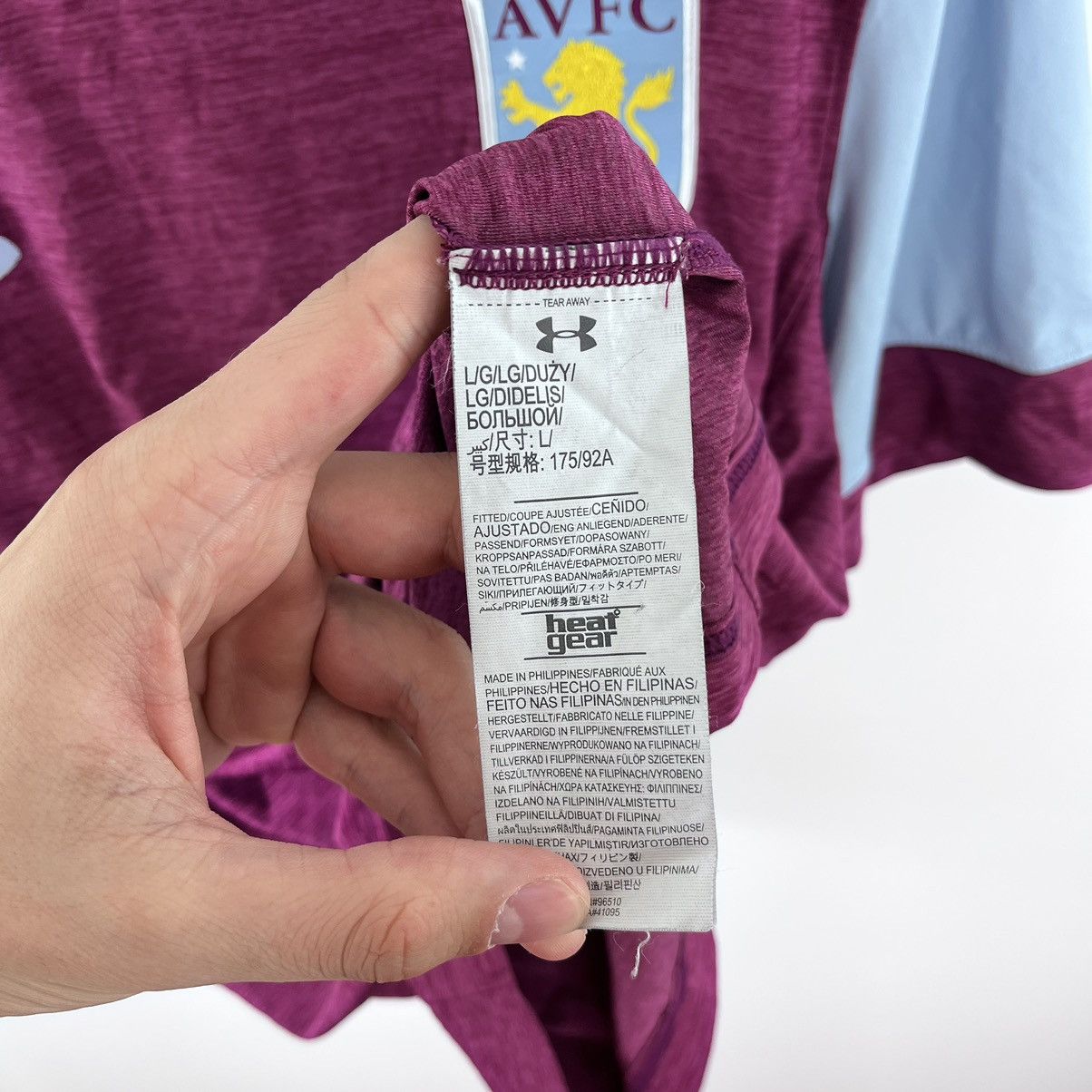 Under Armour Under Armour Aston Villa Training Jersey Purple Pink Sz L Size US L / EU 52-54 / 3 - 10 Thumbnail