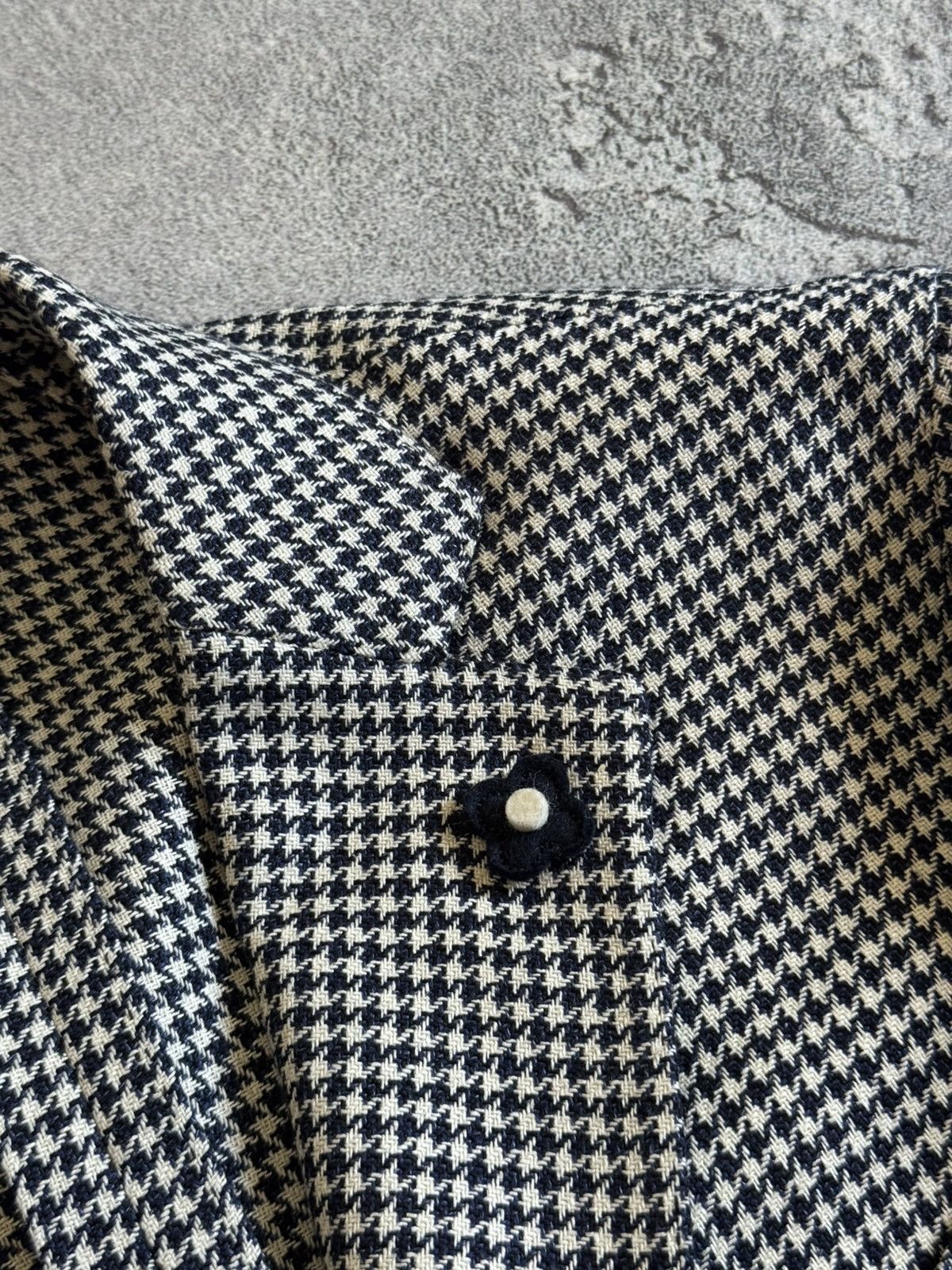 Lardini Lardini 50size Dogtooth blazer button up jacket casual Size US M / EU 48-50 / 2 - 4 Thumbnail