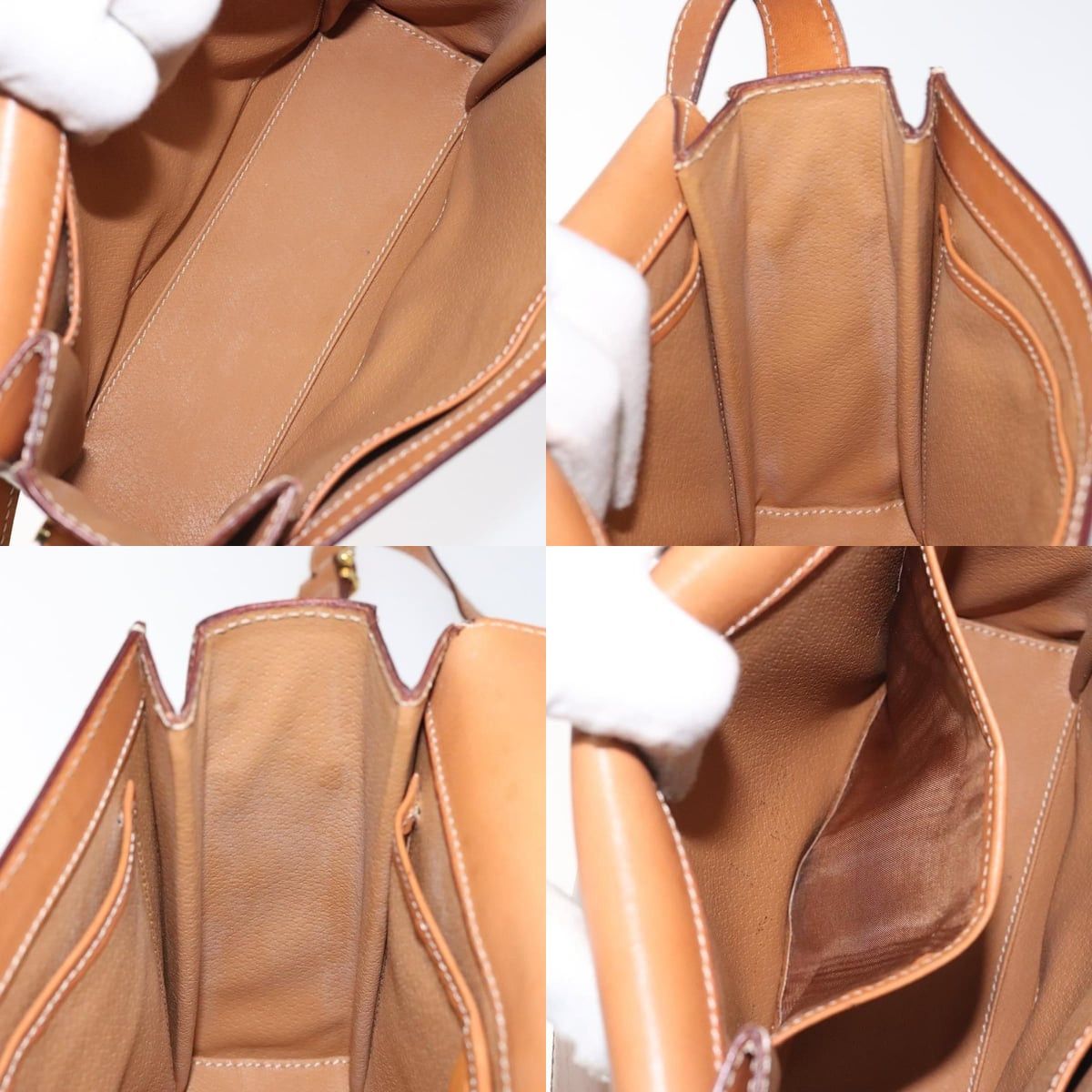 Celine CELINE Macadam Canvas Shoulder Bag Beige Gold Size ONE SIZE - 12 Thumbnail