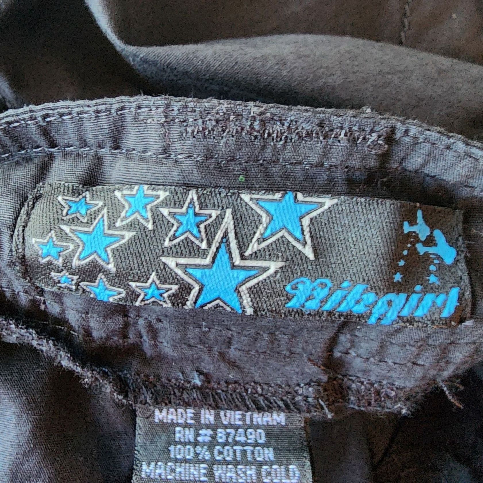 Other Vintage Kikgirl Juniors 15 Pants Parachute Capri Black Rave Size 36" / US 14 / IT 50 - 7 Thumbnail
