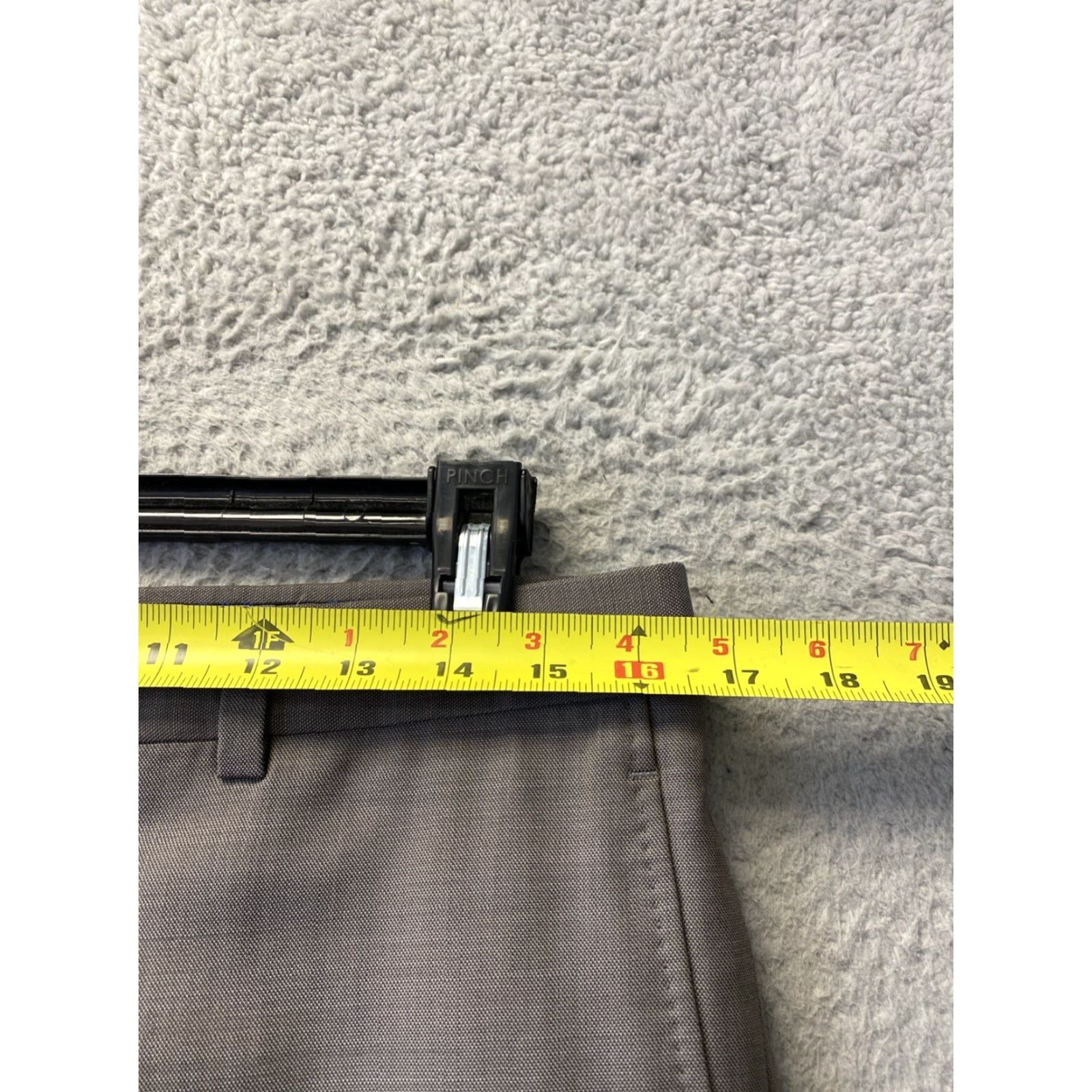 Ted Baker Ted Baker Dress Pants Men's 33x30 Gray Wool Flat Front Slim Straight Pockets Work Business Dress Slacks Size US 33 - 5 Thumbnail