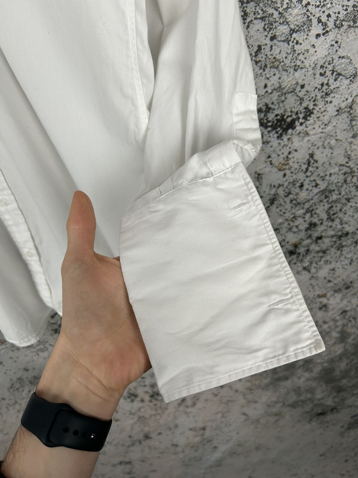 Yves Saint Laurent Vintage Yves Saint Laurent Pour Homme White Designer Shirt Size US L / EU 52-54 / 3 - 5 Thumbnail