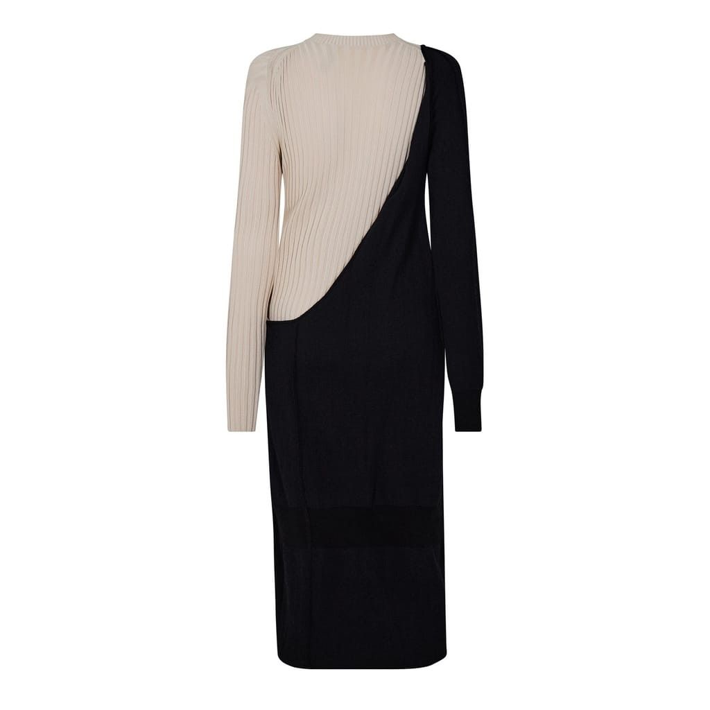 Bottega Veneta Bottega Veneta Draped Crew Neck Midi Sweater Dress in Multi Size S / US 4 / IT 40 - 3 Thumbnail