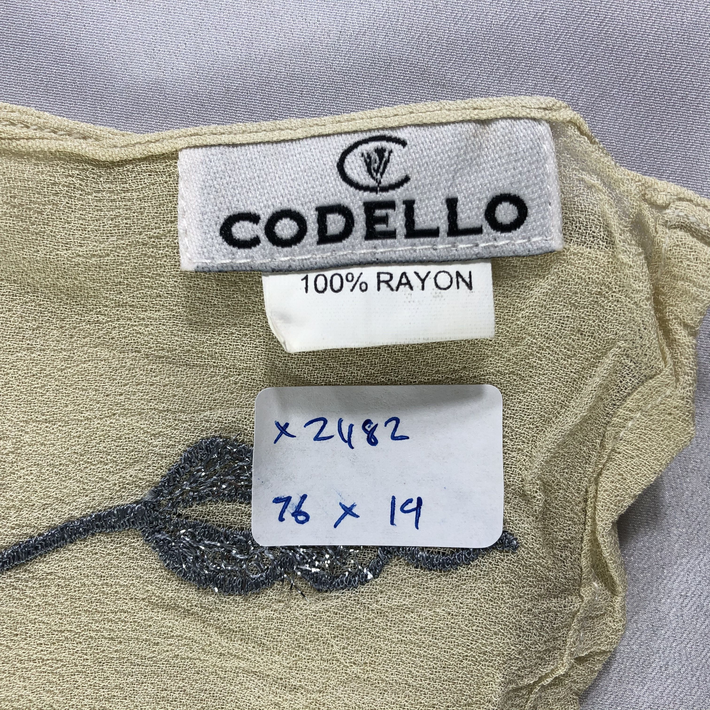 Vintage Vintage Codello Silk Scarf Size ONE SIZE - 9 Thumbnail