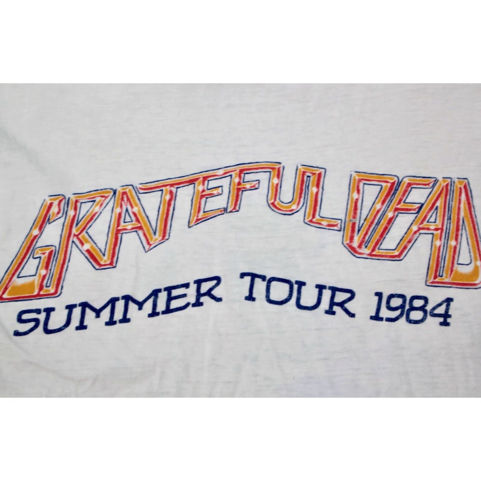 Vintage Mens VTG 1980s Sleeveless Grateful Dead 1984 Summer Tour Sz M TShirt 80s T-Shirt Size US M / EU 48-50 / 2 - 5 Thumbnail