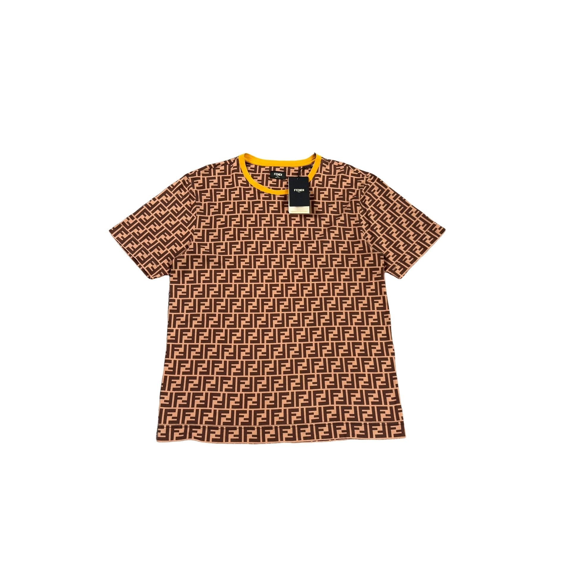 Fendi Fendi FF Zucca Monogram Print T-Shirt US M Size US M / EU 48-50 / 2 - 1 Thumbnail