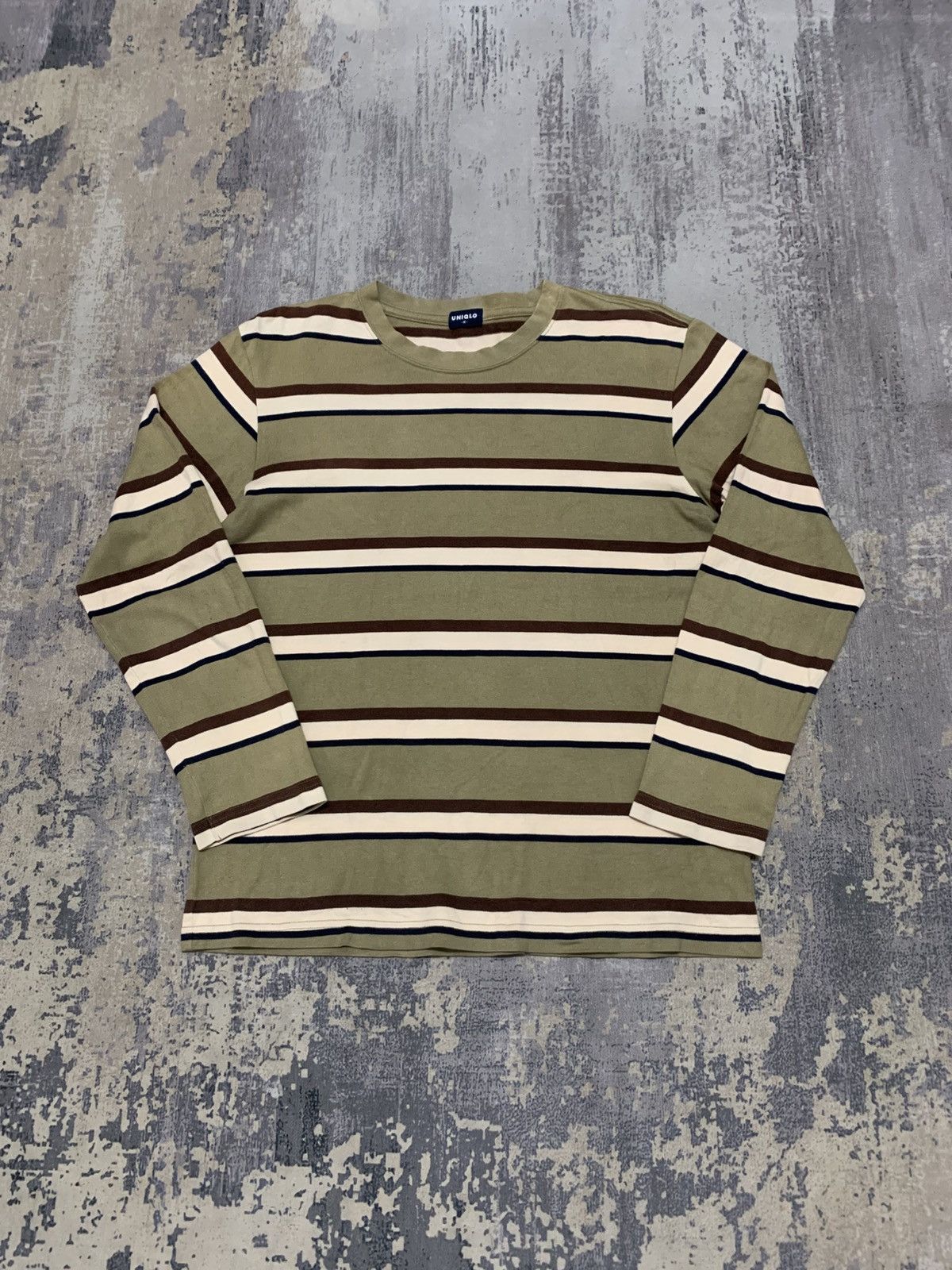 Japanese Brand VINTAGE LONG SLEEVE UNIQLO GRUNGE STRIPE TEE Size US M / EU 48-50 / 2 - 1 Thumbnail