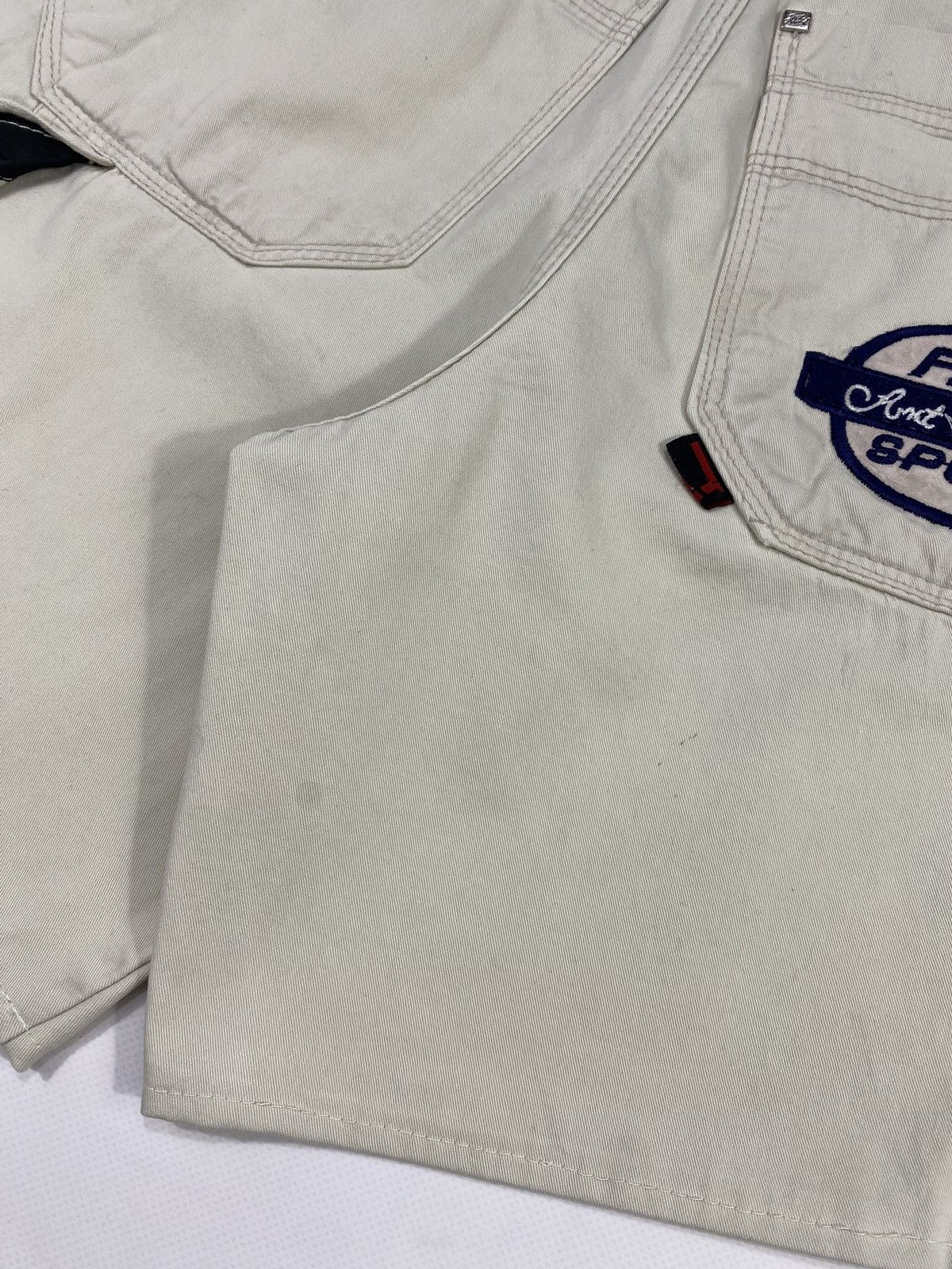 Fubu LASTDROP🔥Vintage 90s Fubu Rap Hip Hop Cargo Carpenter Shorts Size US 29 - 15 Thumbnail