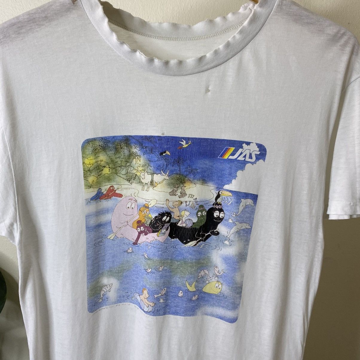 Vintage 1995 Barbapapa Animated Series Promo T Shirt Size US M / EU 48-50 / 2 - 2 Thumbnail