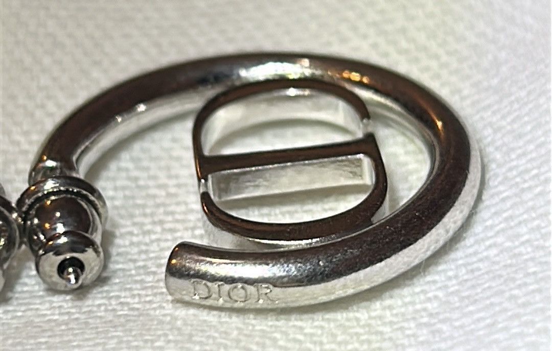 Dior Christian Dior 30 MONTAIGNE EARRINGS Silver-Finish Metal Size ONE SIZE - 6 Thumbnail
