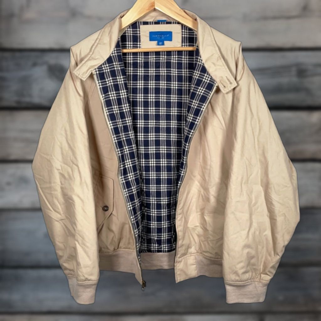 Vintage VINTAGE Towncraft Jacket Beig​e 90s Preppy Bomber Zip Up 2XL Regular Men’s 2XL Cotton Plaid Lining Insulated Size US XXL / EU 58 / 5 - 1 Thumbnail