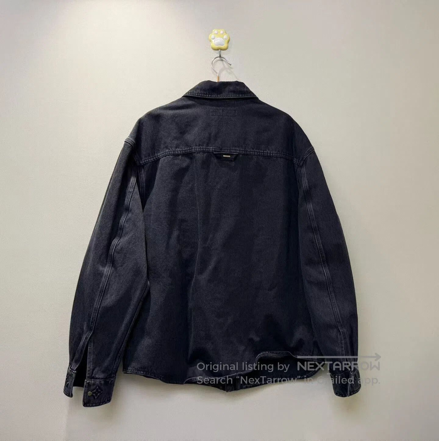 Louis Vuitton Louis Vuitton Black Embossed Logo Denim Jacket| Size US XL / EU 56 / 4 - 4 Thumbnail