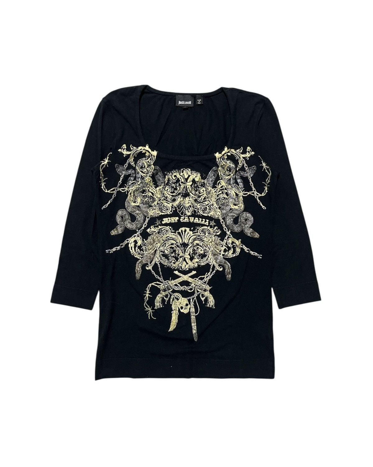 Just Cavalli FW 2011/12 by Roberto Cavalli Glamorous Goth Long Sleeve Size S / US 4 / IT 40 - 1 Thumbnail