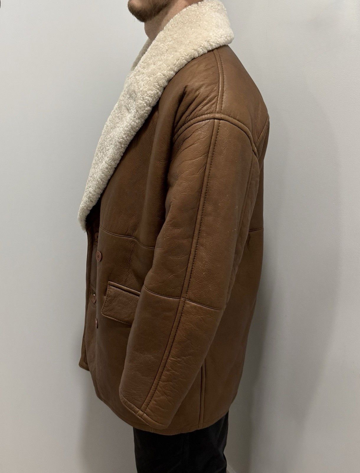 Gianfranco Ferre Gianfranco Ferre Vintage Jacket Leather Shearling Coat Size US L / EU 52-54 / 3 - 8 Thumbnail