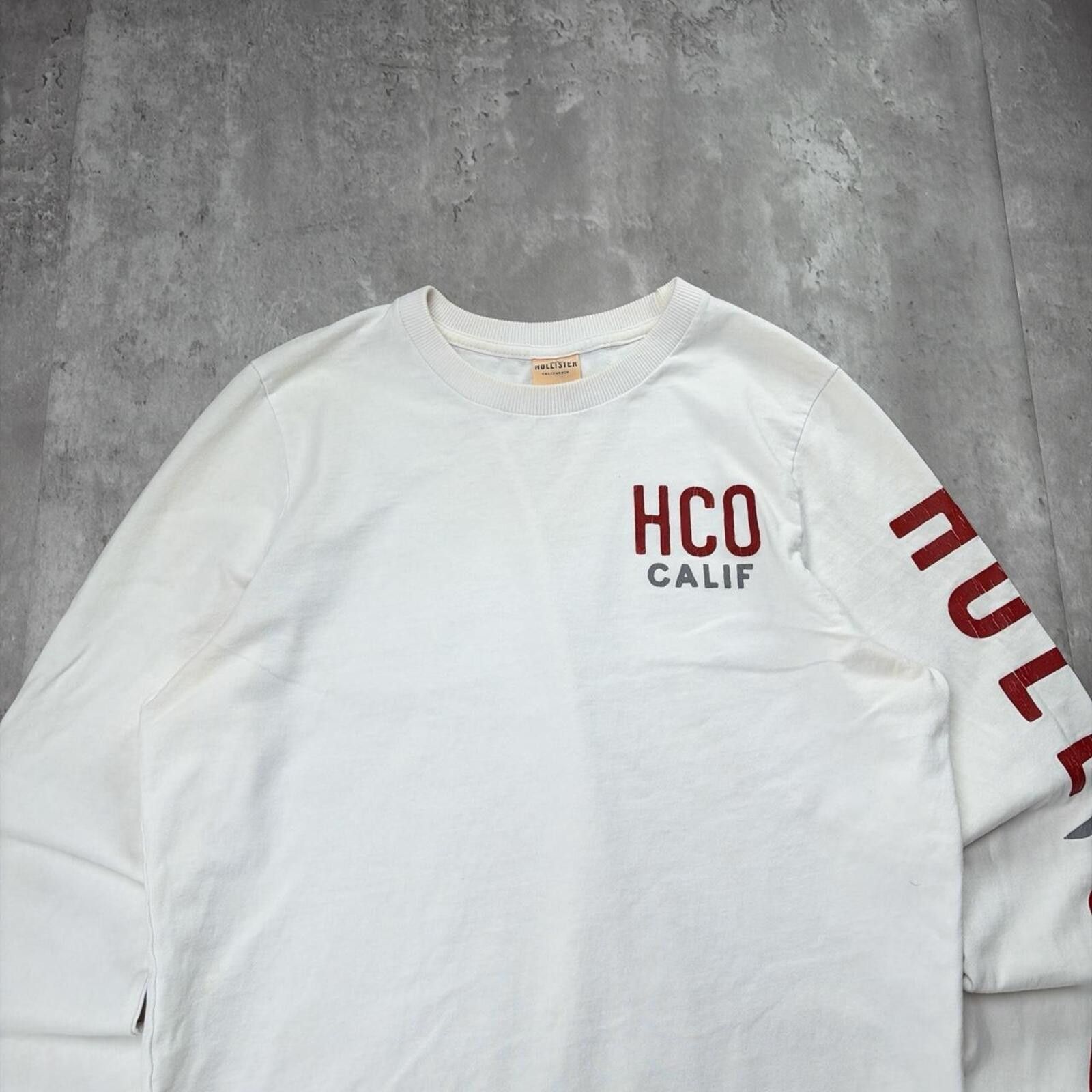Other Y2K White Hollister Surf Grunge Distressed Long Sleeve Shirt Size US S / EU 44-46 / 1 - 3 Thumbnail