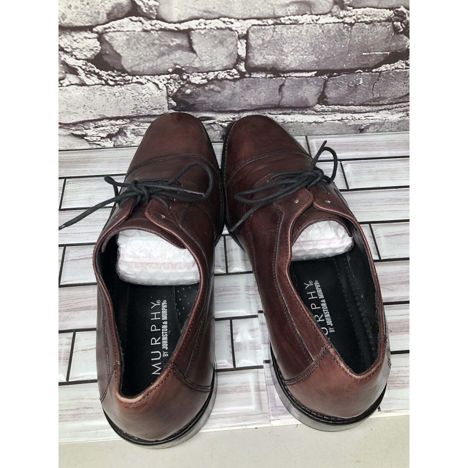 Johnston & Murphy J. Murphy Johnston & Murphy Burgundy Leather Oxfords Dress S Size US 10.5 / EU 43-44 - 4 Thumbnail