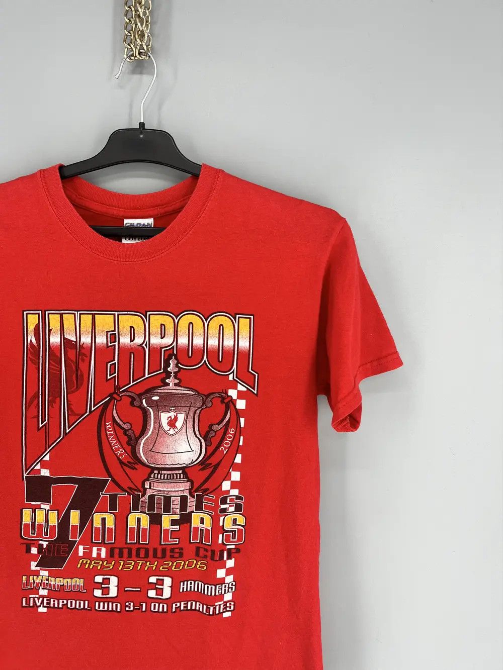 Vintage Vintage Football TShirt Champions League Liverpool Hammers Size US S / EU 44-46 / 1 - 5 Thumbnail